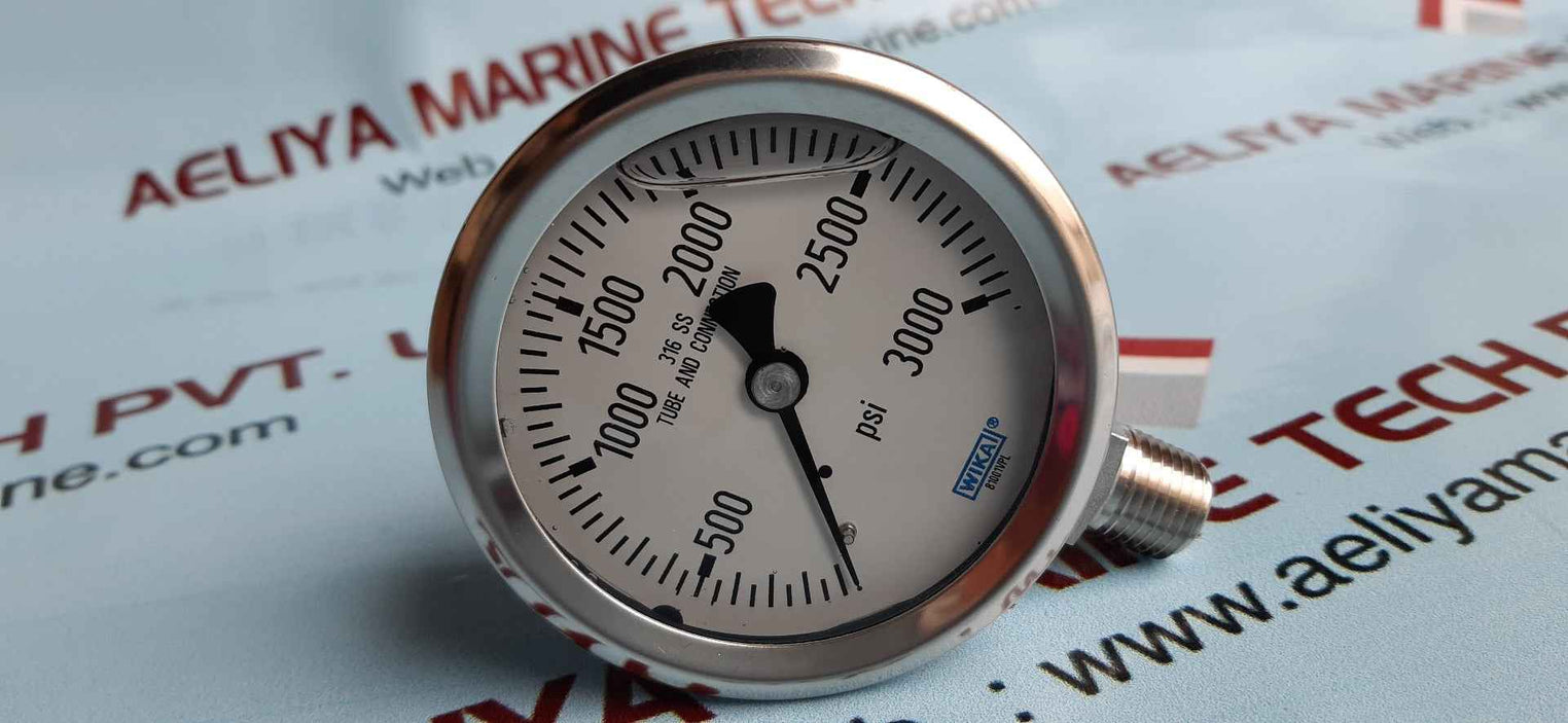 Wika 213.53.63 pressure gauge 21kg/cm2 & psi