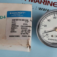 Ashcroft 25w1001th 02b xuc 160#&vac pressure gauge