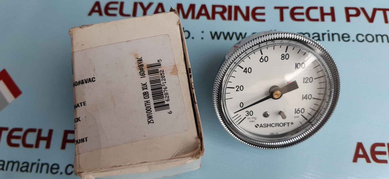 Ashcroft 25w1001th 02b xuc 160#&vac pressure gauge
