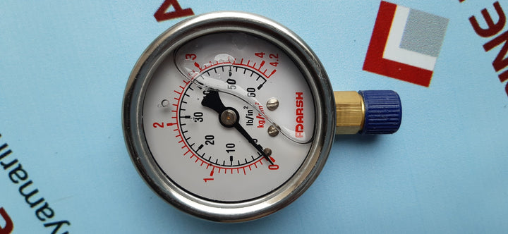 ADARSH S.S. WITH BRASS INTERNALS PRESSURE GAUGE 0-60 PSI 