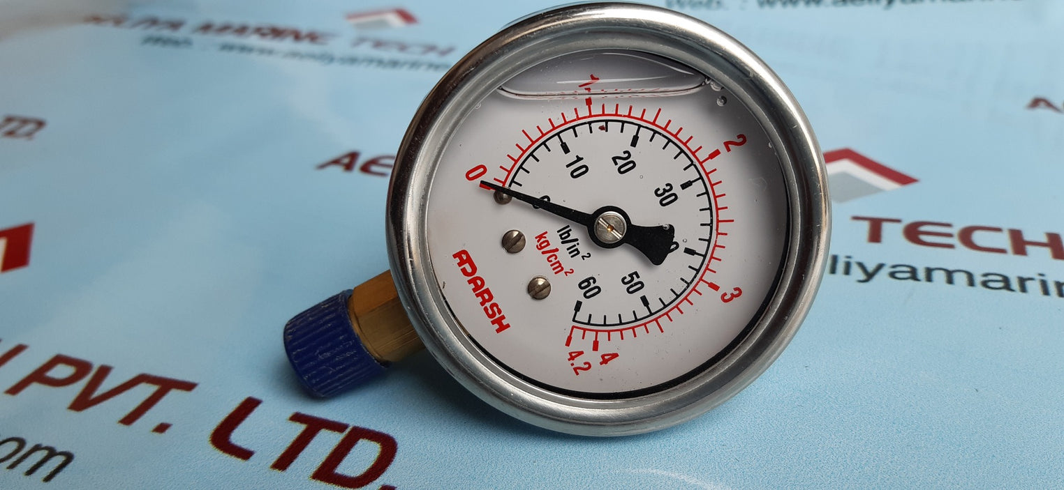 ADARSH S.S. WITH BRASS INTERNALS PRESSURE GAUGE 0-60 PSI 