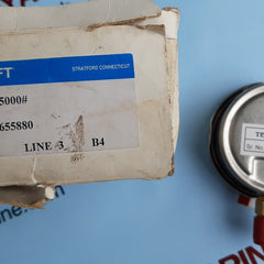 ADARSH LIOUID FILLED PRESSURE GAUGE,1/4 IN NPT,0-5000 PSI,4 IN DIAL DISPLAY