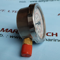 ADARSH LIOUID FILLED PRESSURE GAUGE,1/4 IN NPT,0-5000 PSI,4 IN DIAL DISPLAY
