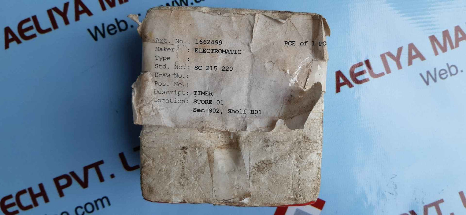 Electromatic S-system sc 215 220 time delay relay