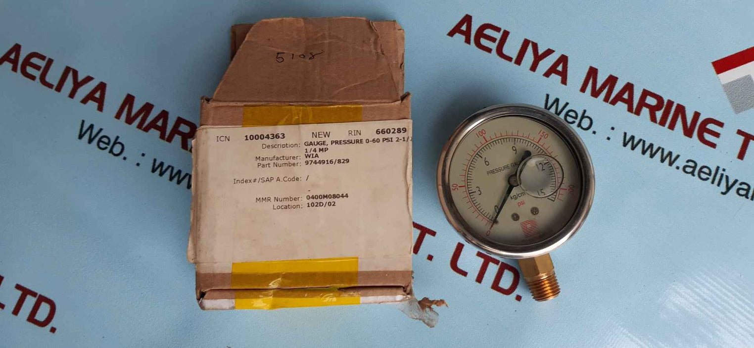 Wika 233.50.063l 60 psi x kpa 1/4npt pressure gauge 58407868