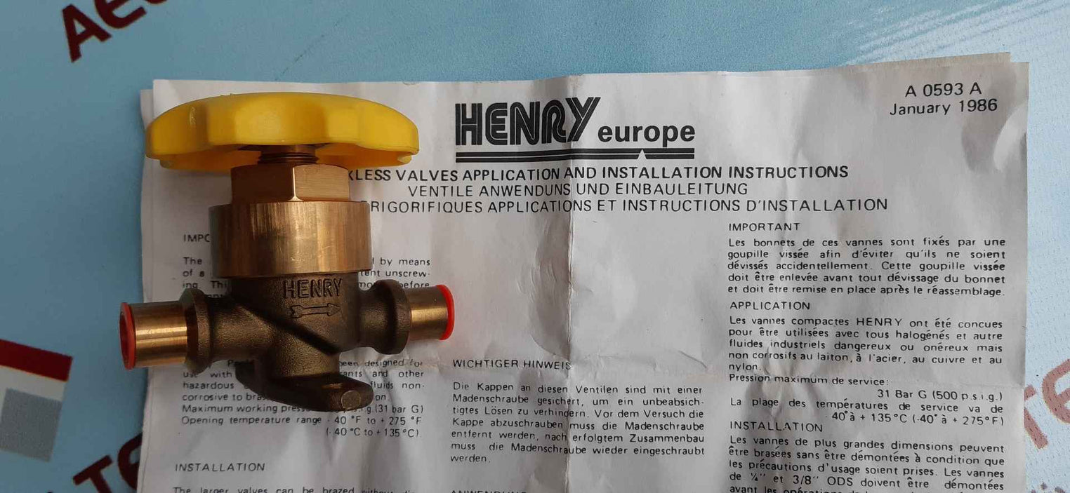 Henry 5163 packless valve
