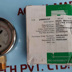 pro instruments pressure gauge 0-200 psi