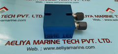 TORQLITE RT 24 BBVU BODY,BLOCK VALVE UNIT,WITH 2-EA SCREWS AND 2-EA SWAGELOK