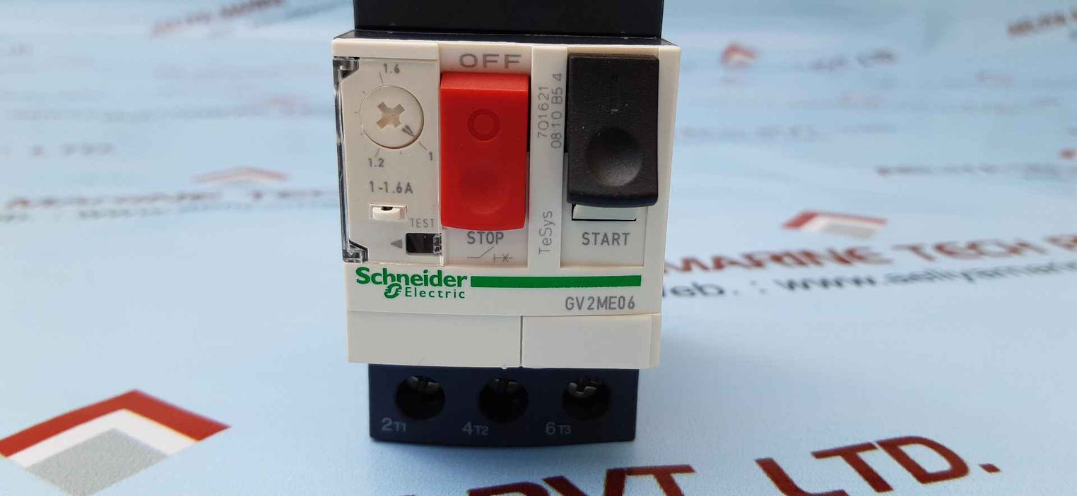 Schneider electric telemecanique gv2me06 1-1.6a circuit breaker