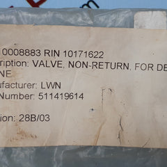 LIEBHERR 511419614 NON RETURN VALVE FOR DECK CRANE