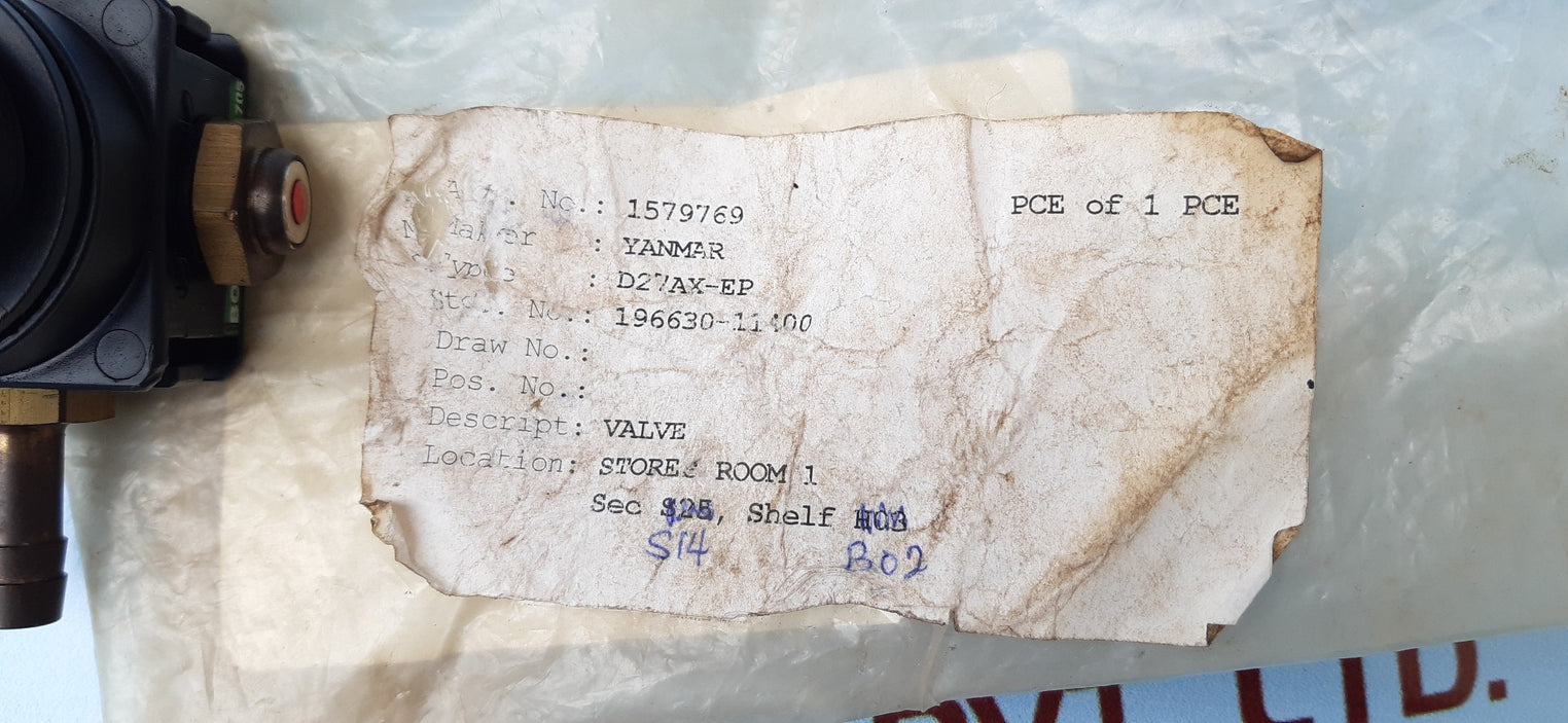 Yanmar d27ax-ep valve