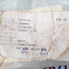 Yanmar d27ax-ep valve