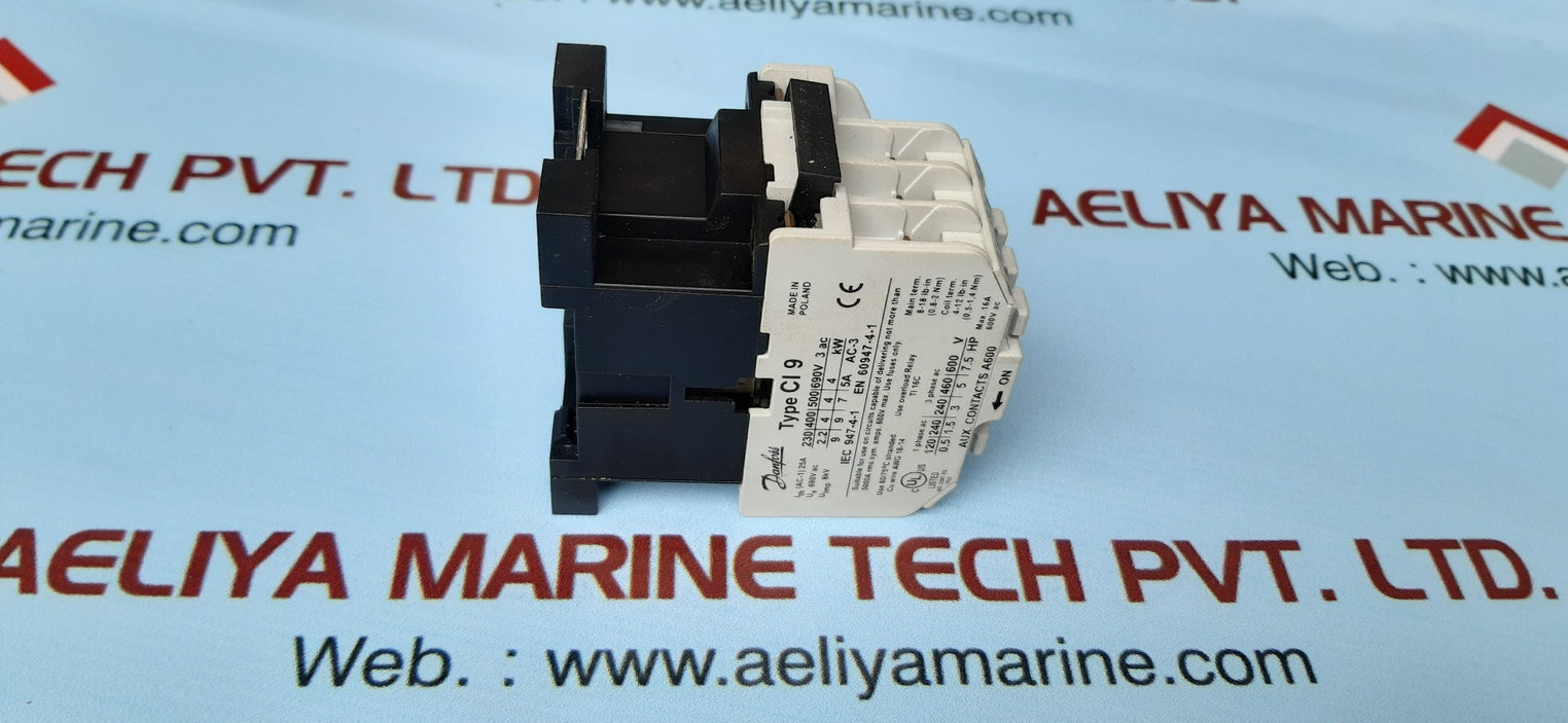 Danfoss ci9 contactors max.16a 600v ac