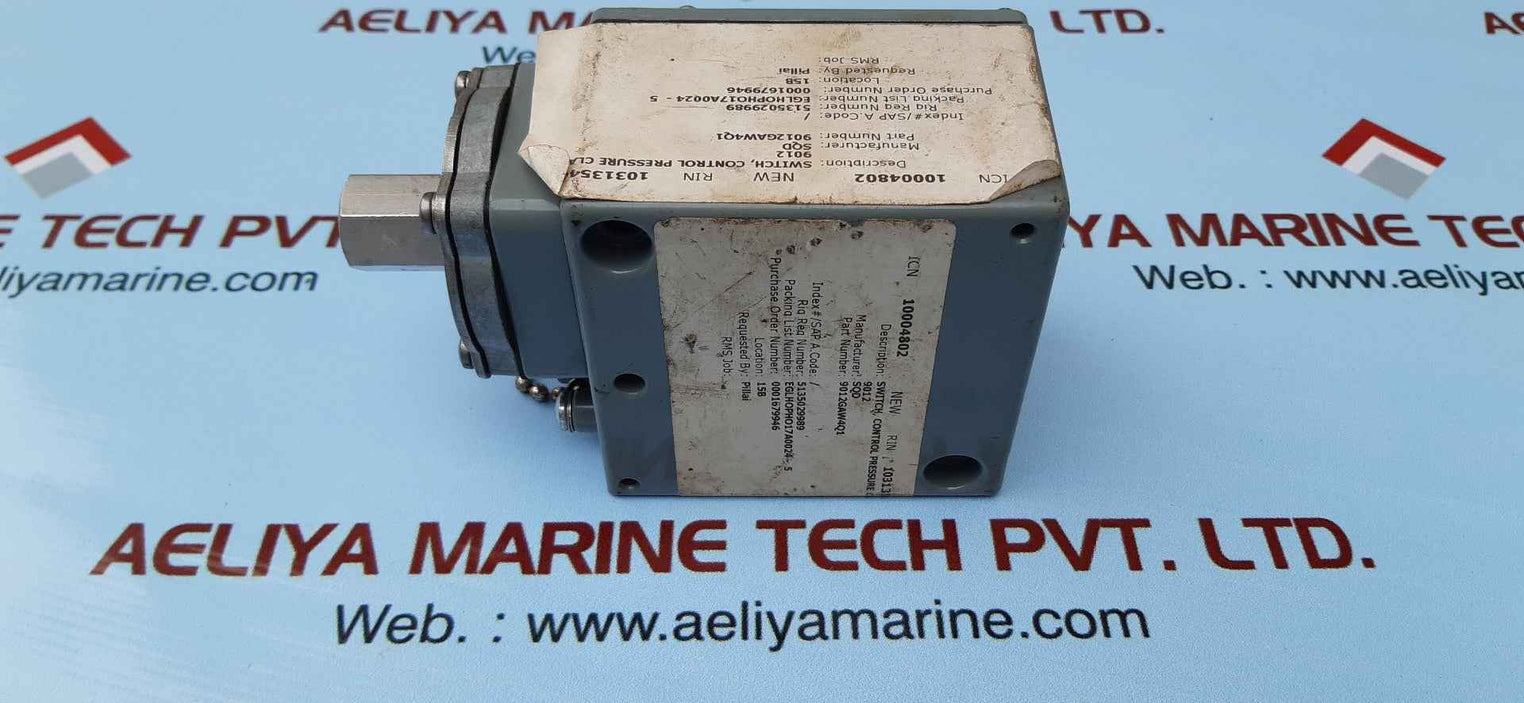 Square D 9012 Gaw-4 Pressure Switch Series:C, 9012Gaw4Q1 (1.5-75 Psig 1-5.3Bar)