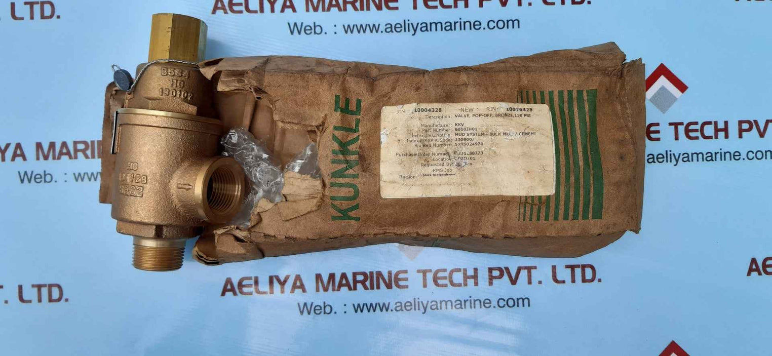 Kunkle 20-e01-mg safety relief valve