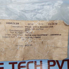 Eaton airflex 145141df quick release valve