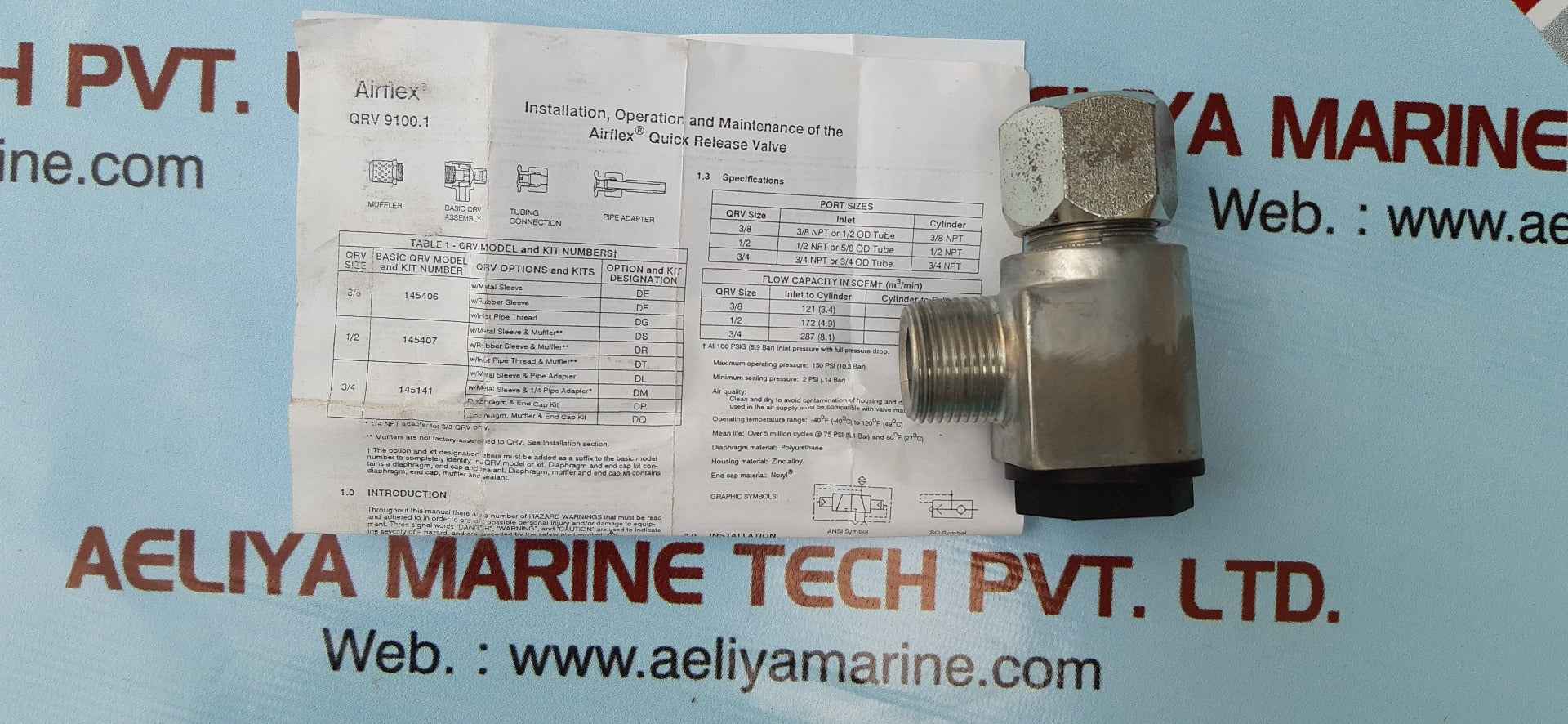 Eaton airflex 145141df quick release valve
