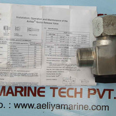 Eaton airflex 145141df quick release valve