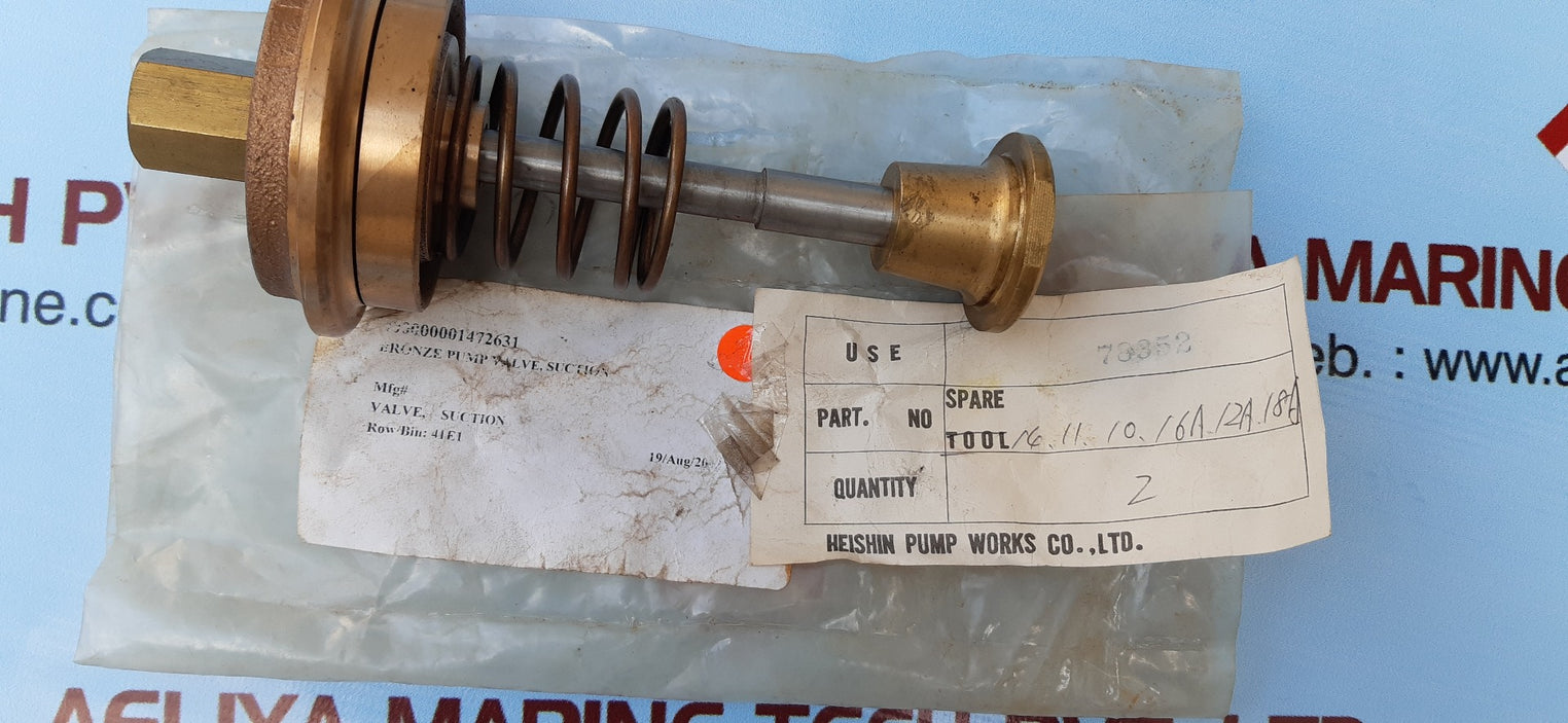 Heishin 16.11/0./6a/2a/86 bronze pump valve