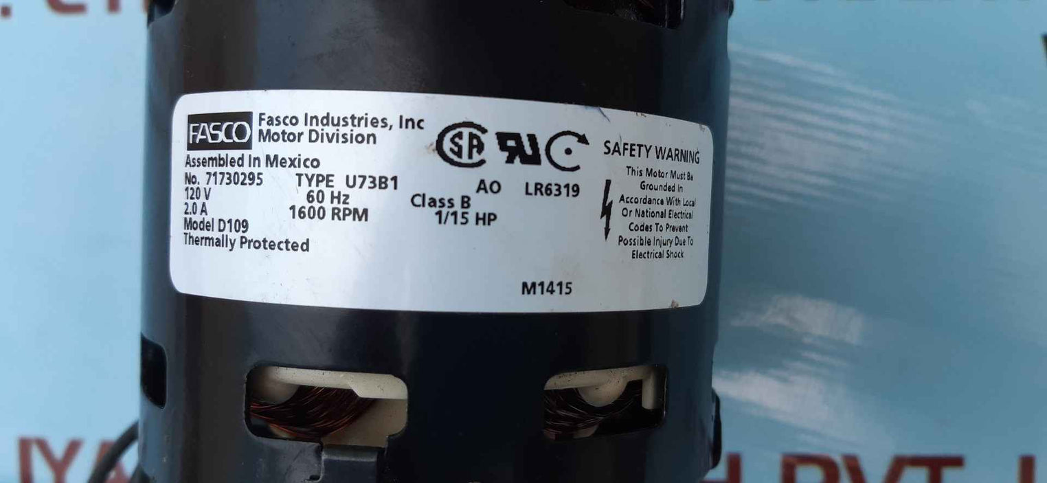 Fasco u73b1 electric motor 71730295