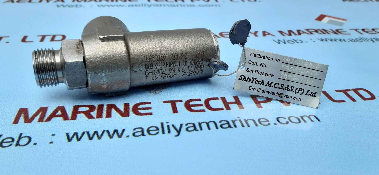 Seetru 359530000 steel safety relief valve 3850psi