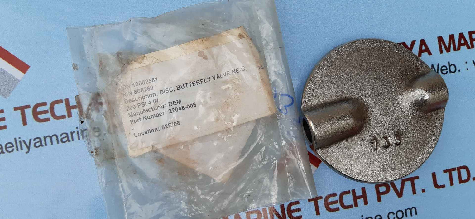 Butterfly valve disc j022048