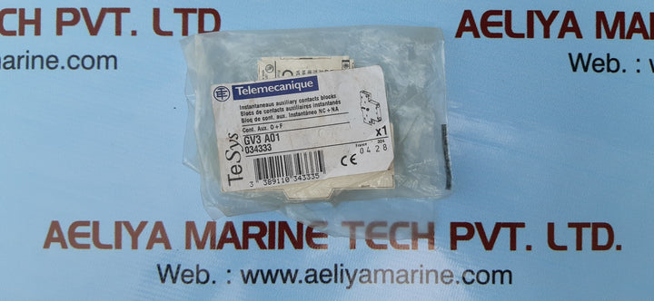 TELEMECANIQUE GV3A01 AUXILIARY CONTACT BLOCK