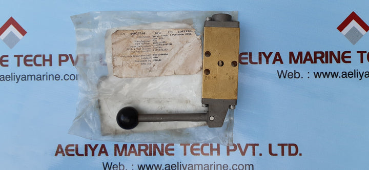 Brass valve 4 way 3 position hand ball control valve