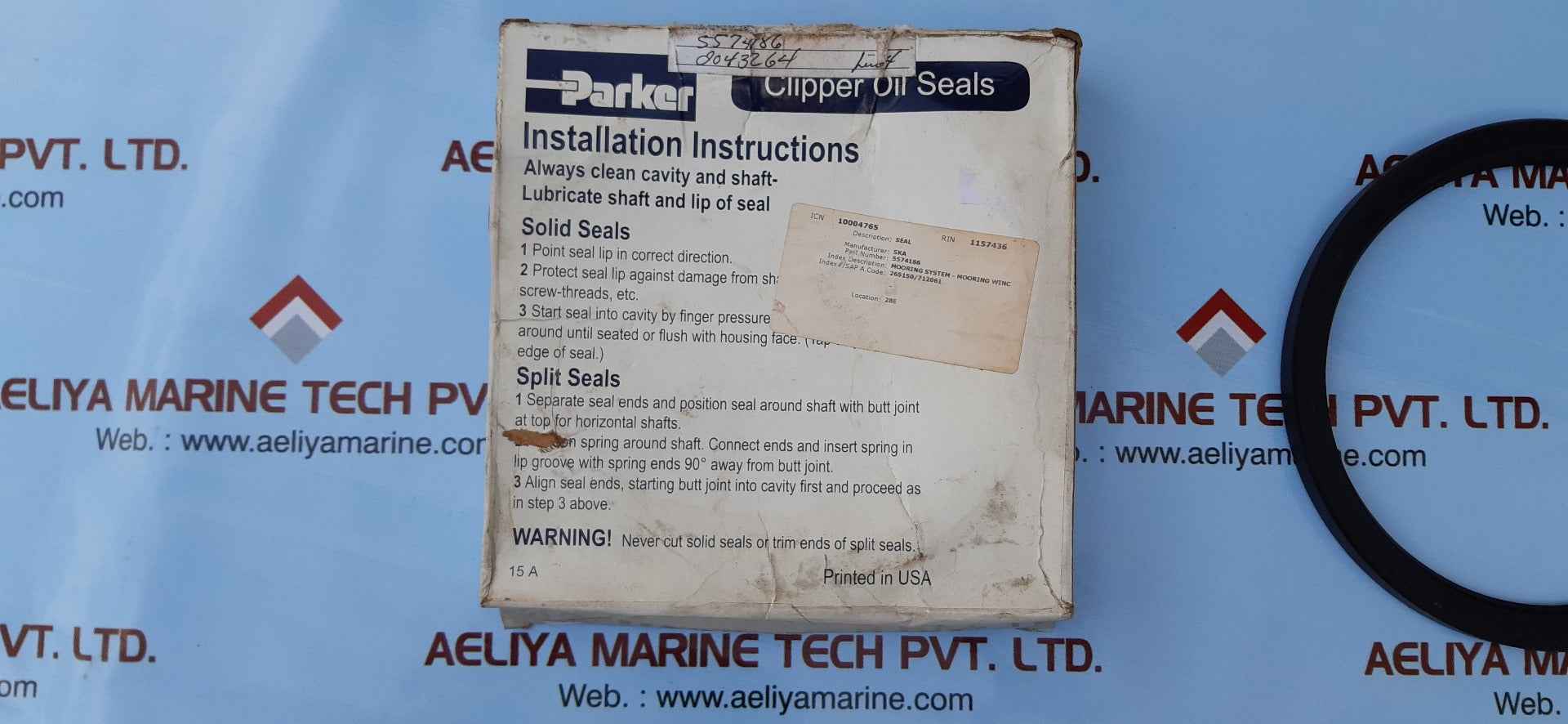 Parker clipper oil seals 5574186