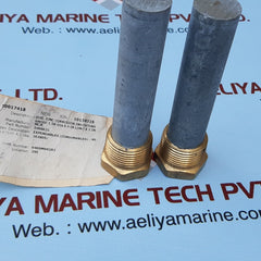 ROTOMETALS CORROSION INHIBITING ZINC PENCIL ANODE 1 IN DIA X 4IN LONG X 1 IN 3606K21