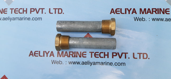 ROTOMETALS CORROSION INHIBITING ZINC PENCIL ANODE 1 IN DIA X 4IN LONG X 1 IN 3606K21