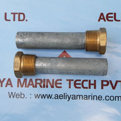 ROTOMETALS CORROSION INHIBITING ZINC PENCIL ANODE 1 IN DIA X 4IN LONG X 1 IN 3606K21