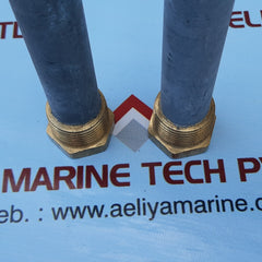ROTOMETALS CORROSION INHIBITING ZINC PENCIL ANODE 1 IN DIA X 4IN LONG X 1 IN 3606K21