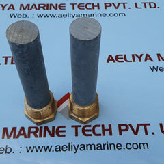 ROTOMETALS CORROSION INHIBITING ZINC PENCIL ANODE 1 IN DIA X 4IN LONG X 1 IN 3606K21