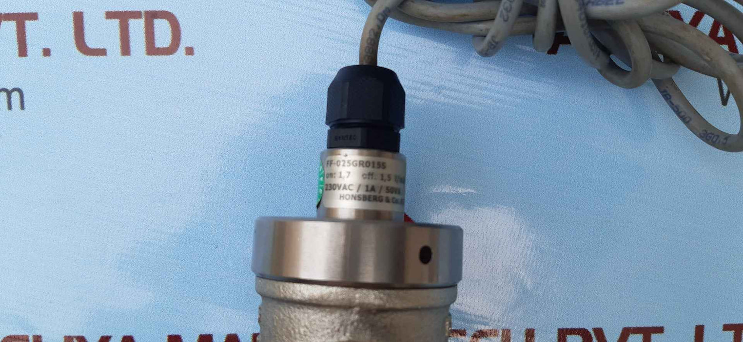 Honsberg Ff-025Gr0155 Piston Flow Switch On 1.7 Lpm Off 1.5 Lpm