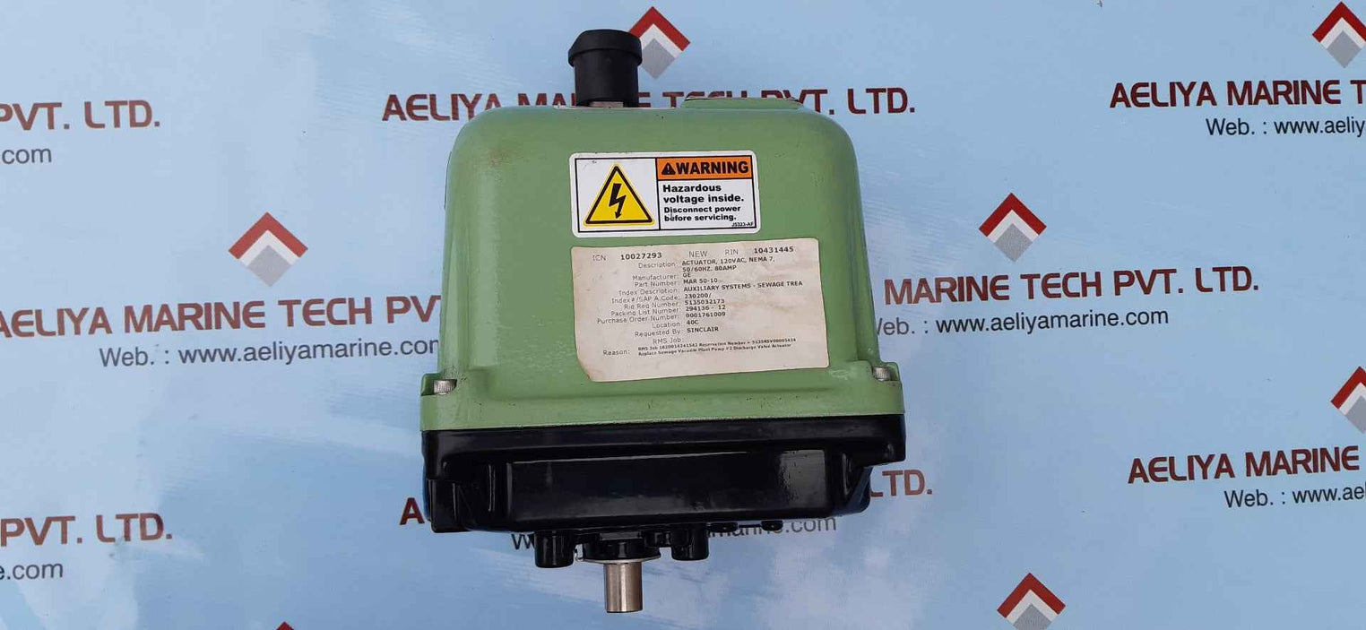 Rcs mar50-10 electripowr actuators 115v 50/60hz