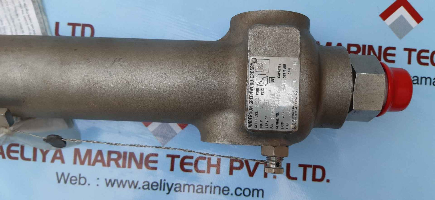 Anderson greenwood 81sm68-6l pressure relief valve