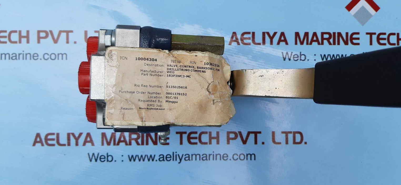 Barksdale 183p3wc3-mc-238 valve