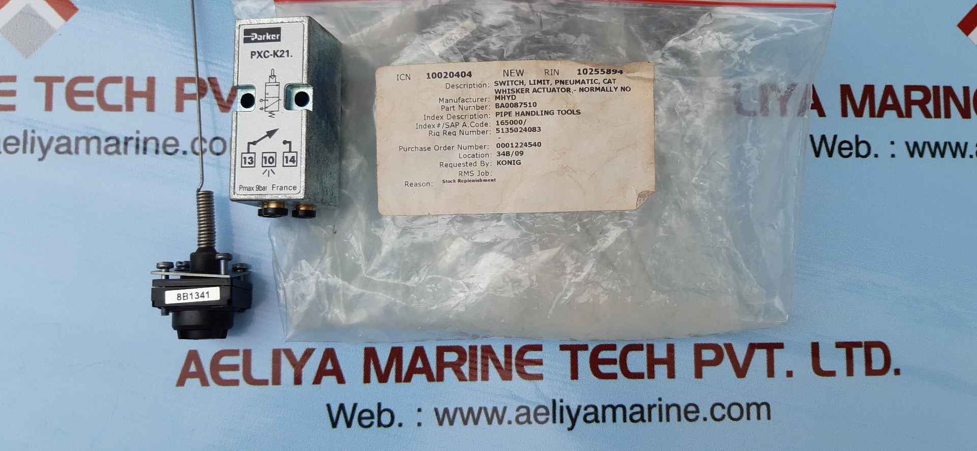 Parker pxc-k21 pneumatic limit switch