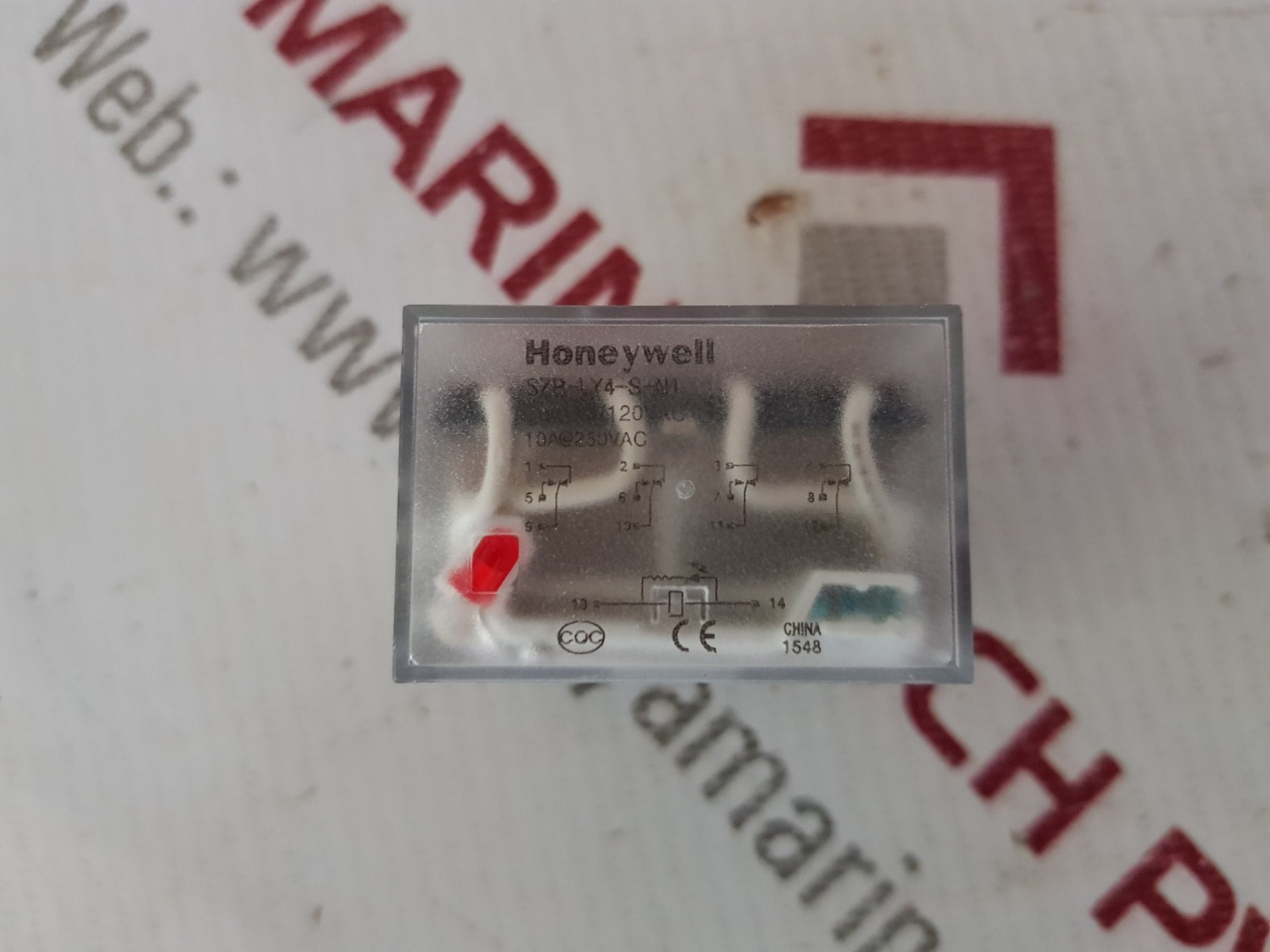 Lot Of 5X Honeywell Szr-ly4-s-n1 Power Relay 10A 250Vac