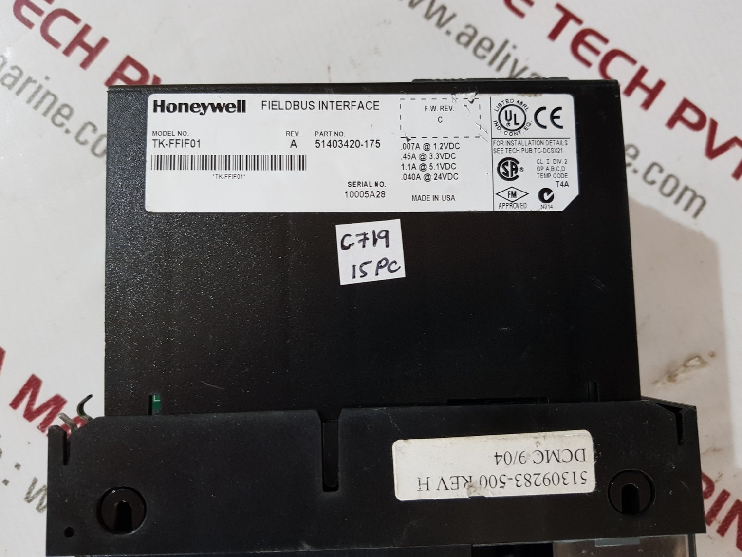 Honeywell tk-ffIf01 fieldbus interface module rev.A