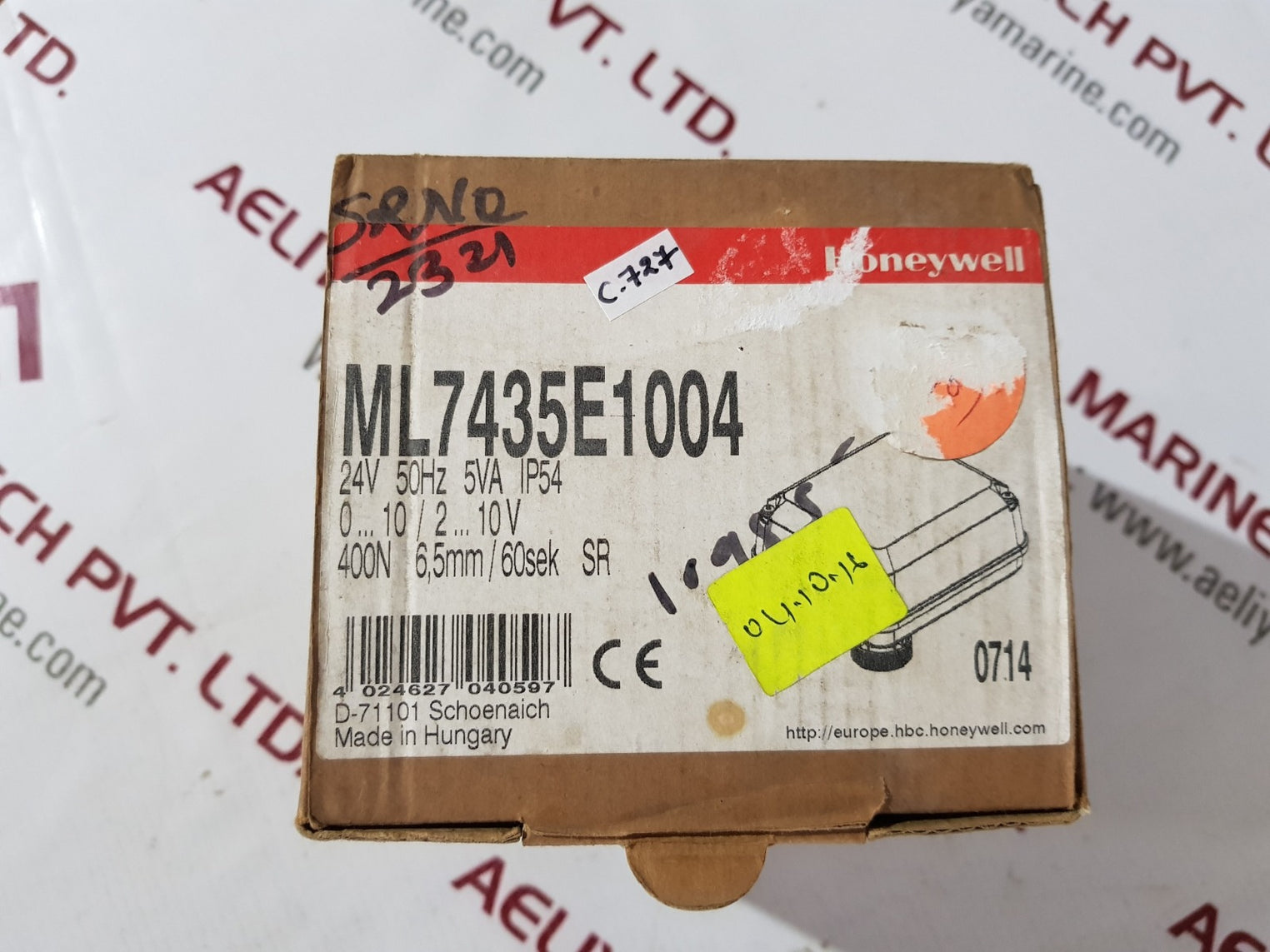 Honeywell ml7435e1004 actuator