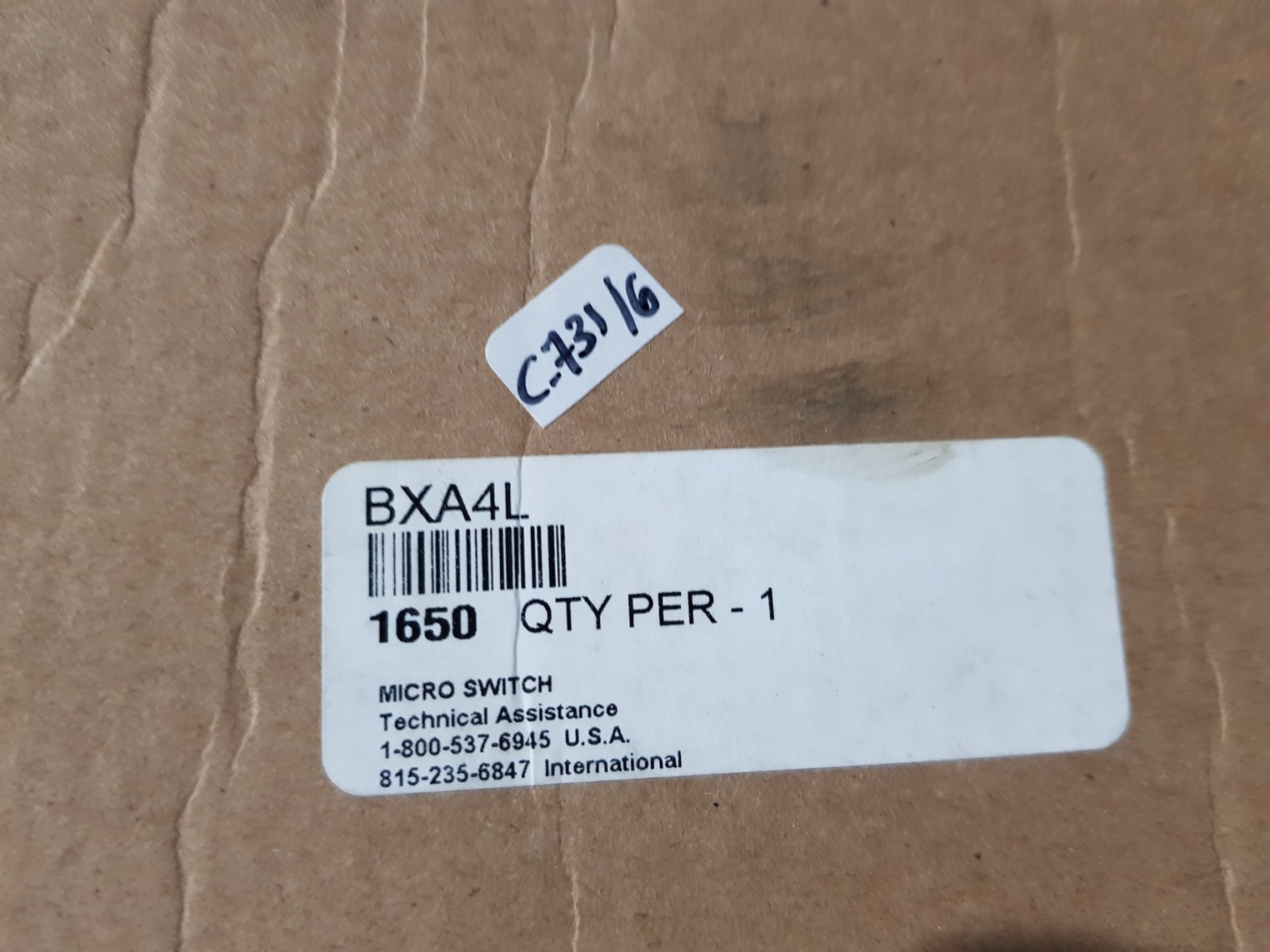 Honeywell bxa4l precision limit switch