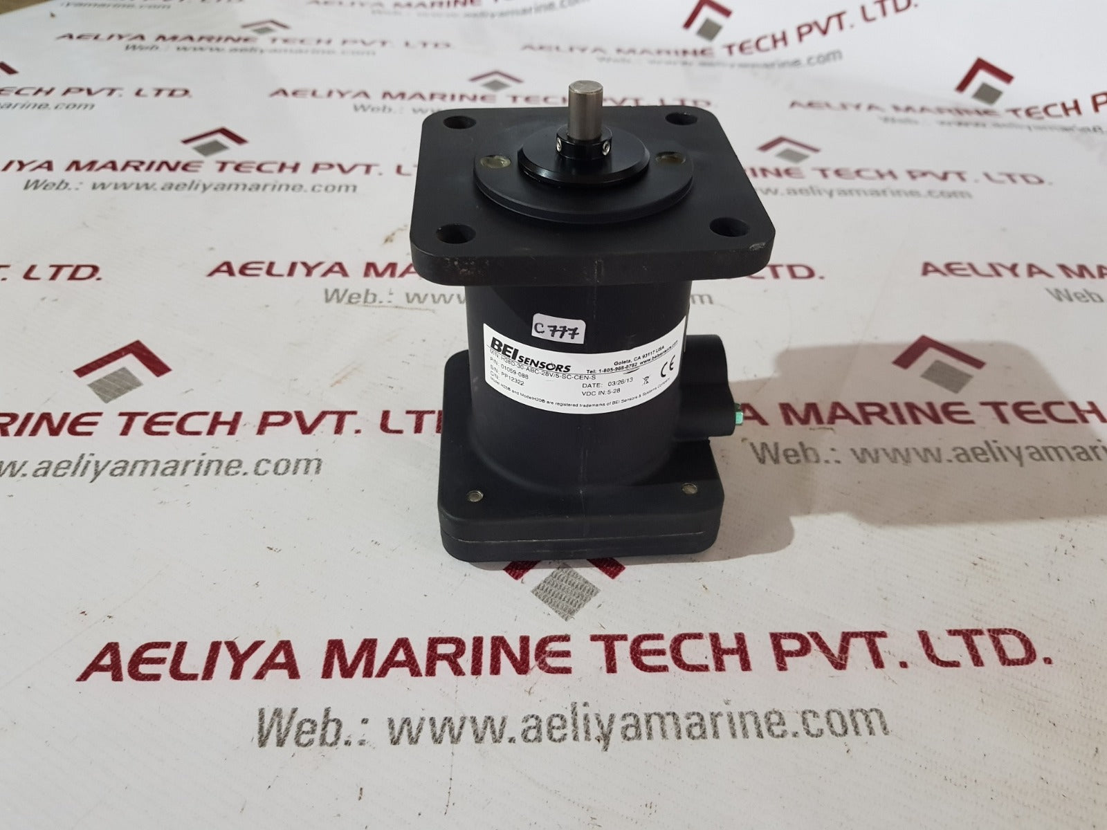 BEI sensors h38d-30-abc-28v/5-sc-cen-s optical encoder