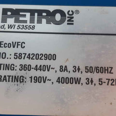 Fe petro ecovfc variable frequency controller 5874202900 rev 1.15