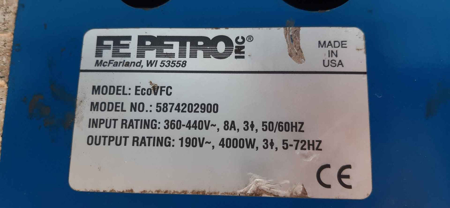 Fe petro ecovfc variable frequency controller 5874202900 rev 1
