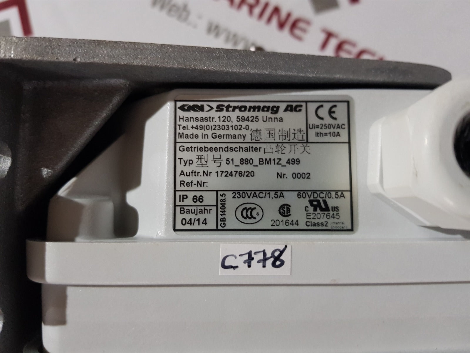 Stromag AG 51 880 bm1z 499 limit switch 250vac 10a