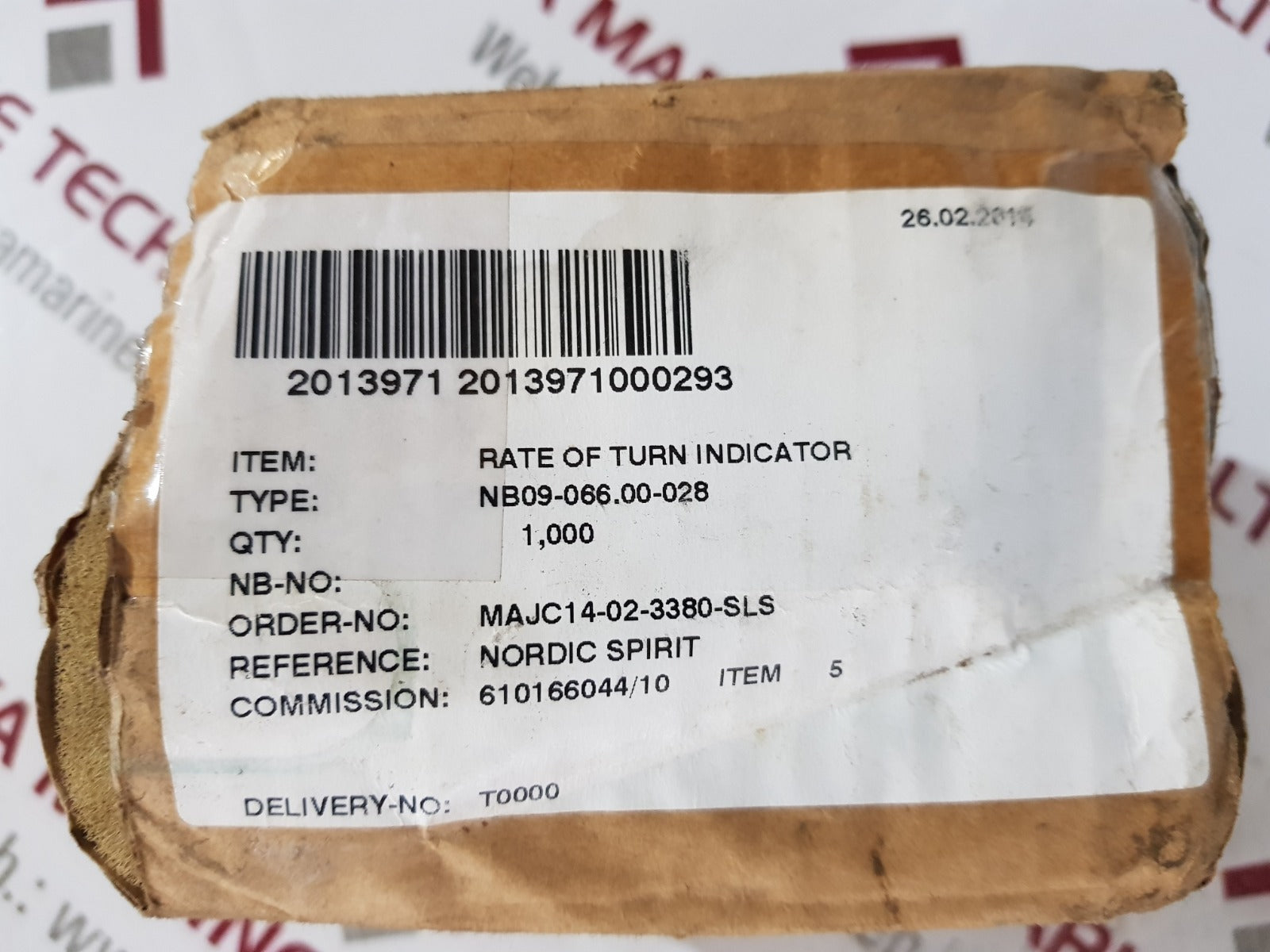 Raytheon anschutz nb09-066.00-028 rate of turn indicator