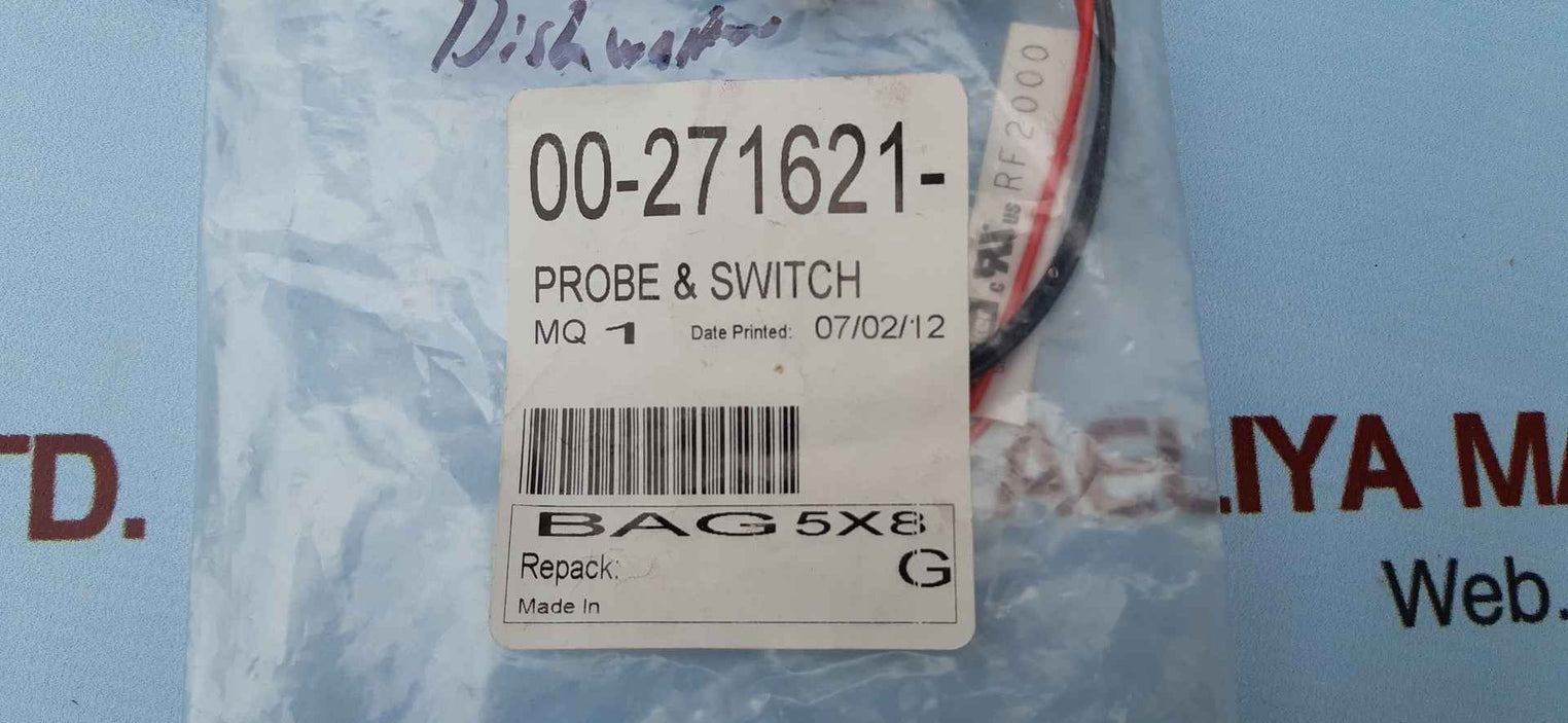 Parker rf2000 dishwasher probe assy 120vac