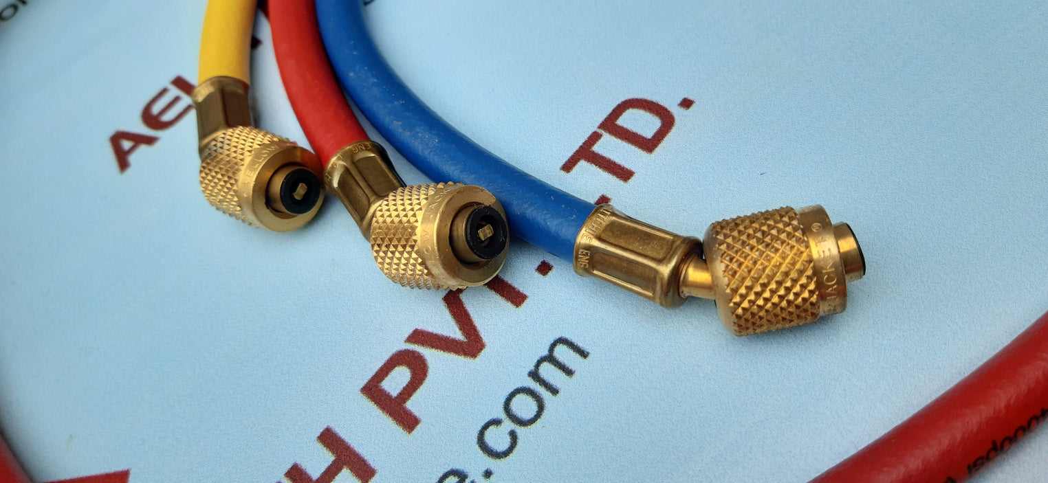 RITCHIE YELLOW JACKET PLUS II REFRIGERATION CHARGING HOSE 3 PACK